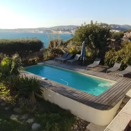 Confortable En Bord De Avec Piscine 别墅 邦多勒
